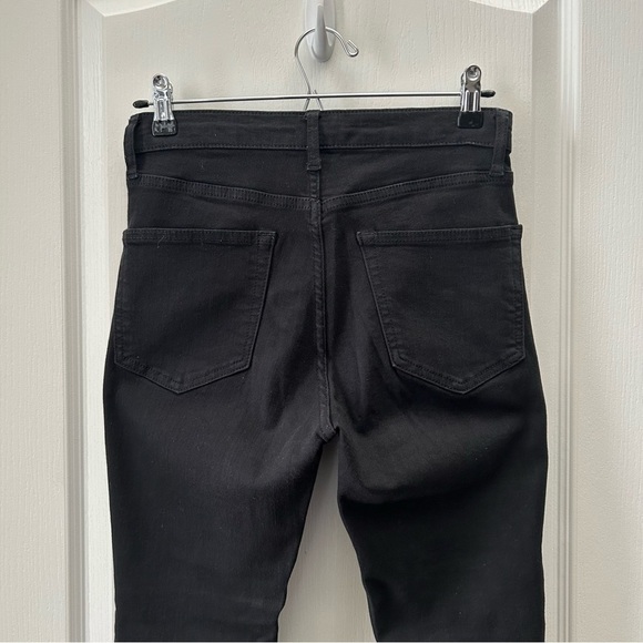 Topshop Black Jamie Stirrup Denim Leggings High Rise Stretchy Jeans Size 26 - Picture 7 of 14